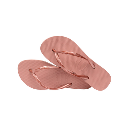 Havaianas ciabatta infradito da donna Slim Flatform 4144537-3544 rosa di croco