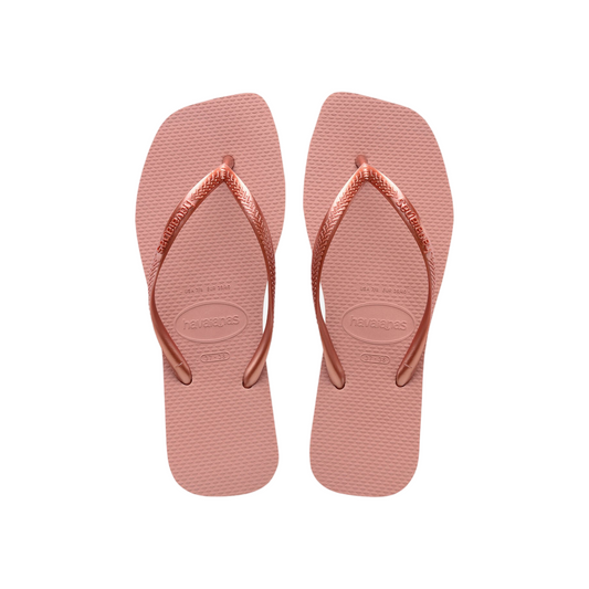 Havaianas ciabatta infradito da donna Slim Square 4148301-3544 rosa di croco