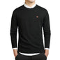 Men's Knitted Sweater, Autumn and Winter Cotton Crew Neck