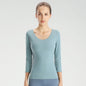 Women's Yoga T-shirt, form-fitting back shirt for fitness