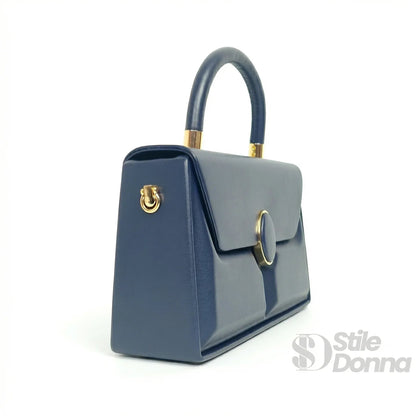 Herisson Firenze Borsa Strutturata Classica in Ecopelle con Hardware Oro