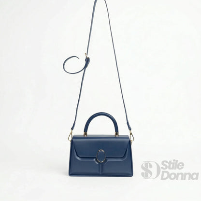 Herisson Firenze Borsa Strutturata Classica in Ecopelle con Hardware Oro