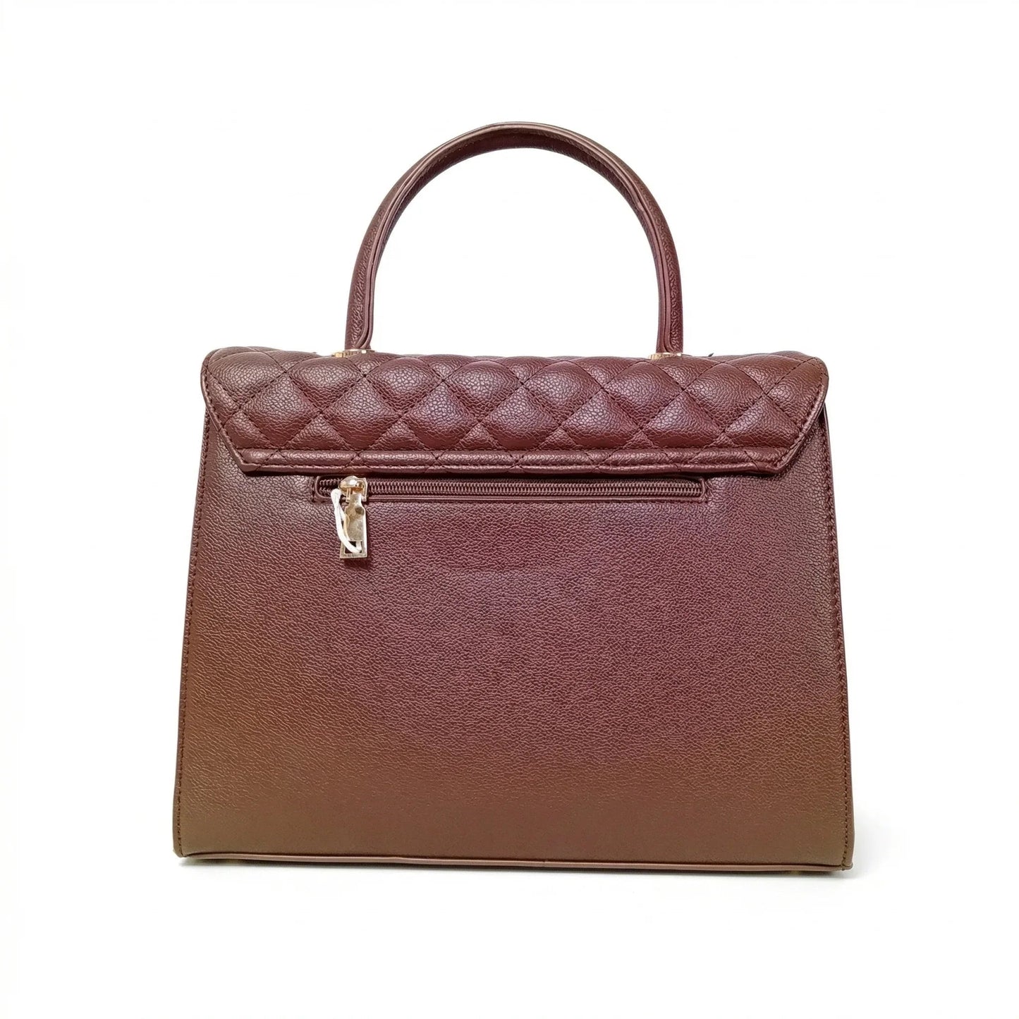 Herisson Firenze Borsa in Ecopelle con Chiusura a Quadrifoglio e Hardware Finitura Color Oro