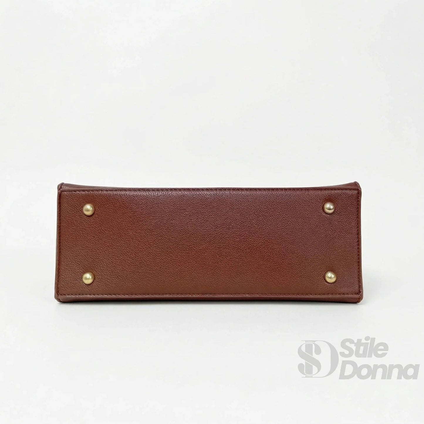 Herisson Firenze Borsa in Ecopelle con Chiusura a Quadrifoglio e Hardware Finitura Color Oro
