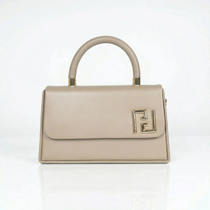 Herisson Firenze Mini Satchel con Top Handle in Ecopelle e Hardware Oro