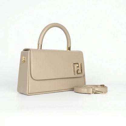 Herisson Firenze Mini Satchel con Top Handle in Ecopelle e Hardware Oro