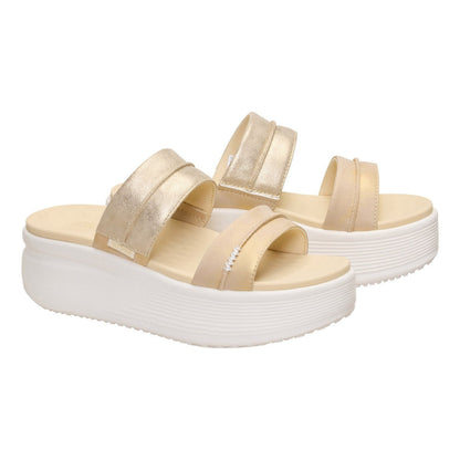 Hey Dude Austin Slide Classic Donna Champagne Metallizzato - 45256-9JU