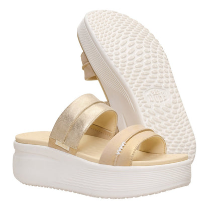 Hey Dude Austin Slide Classic Donna Champagne Metallizzato - 45256-9JU