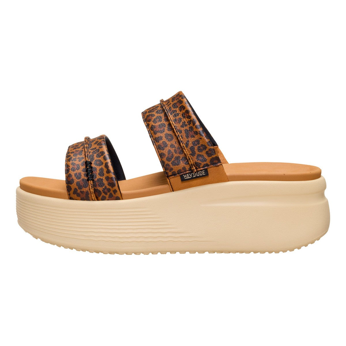 Hey Dude Austin Slide Classic Donna Tan Leopard - 45256-2LB