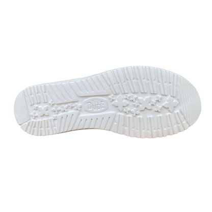 Hey Dude scarpa con tomaia in tessuto da uomo Wally braided 40003-1LB bianco porco