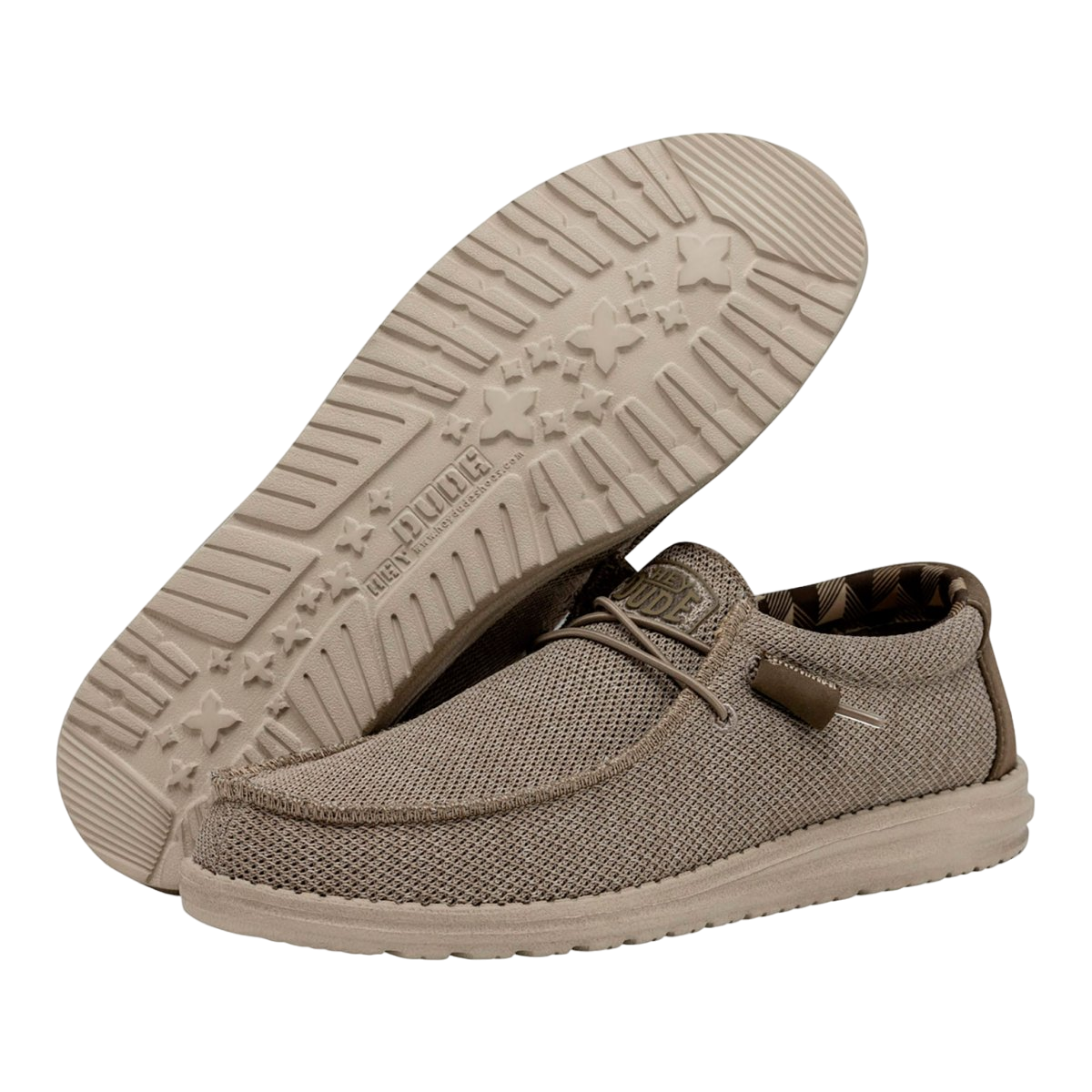Hey Dude Wally Sox Stitch 40019-205 Mocassino Uomo Beige