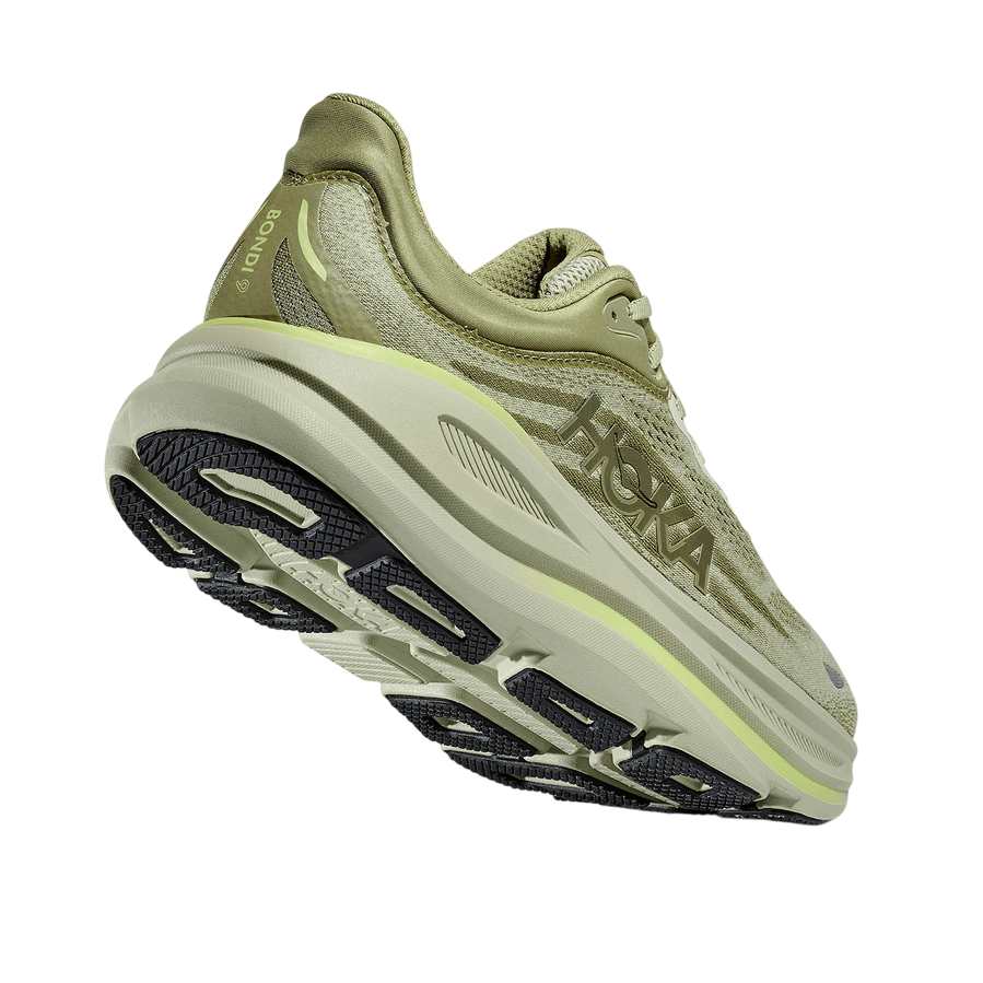 HOKA Bondi 9 Scarpe Running Uomo Verde Beige - 1162011/GSSL