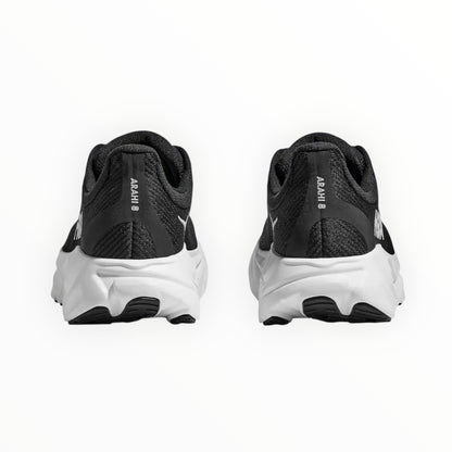 Hoka One One - Scarpa Running Stabilità Donna Arahi 8 Nero Bianco - 1168691-BWHT