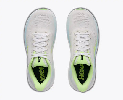 Hoka Clifton 11 Scarpa Running Donna Bianco Giallo Neon - 1176573-FYZ