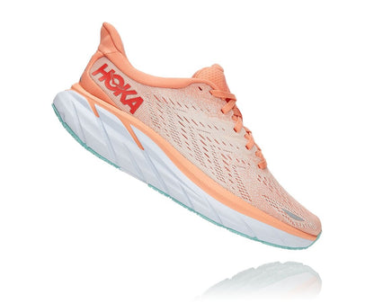 Hoka One One Clifton 8 1119394 Donna Cantaloupe Silver Peony