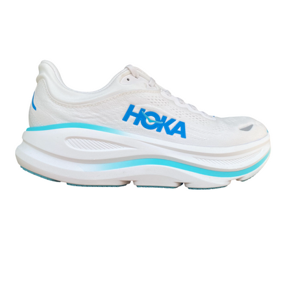 Hoka One One Bondi 9 Scarpe Running Uomo Bianco Blu - 1162011-WKB