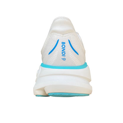Hoka One One Bondi 9 Scarpe Running Uomo Bianco Blu - 1162011-WKB