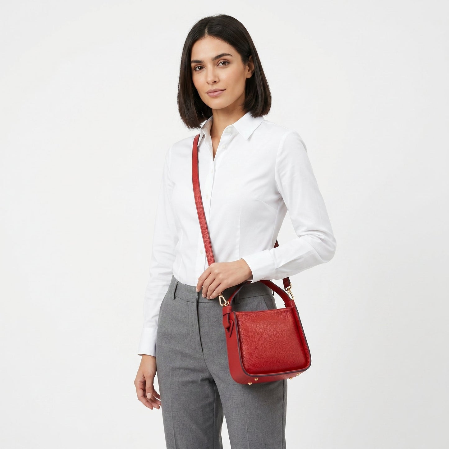 Stile Donna Bags - Holo Borsa a Mano in Vera Pelle