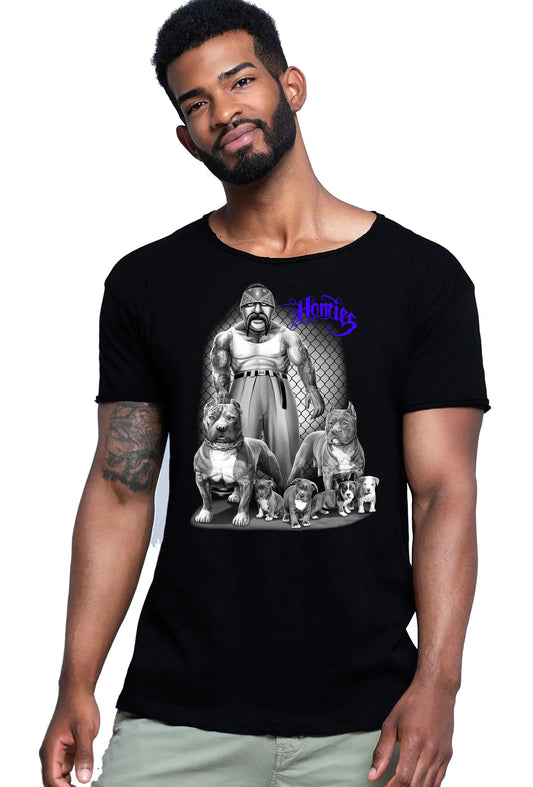 Homies Gonzales Tattoo Skull - Men's Cotton T-shirt