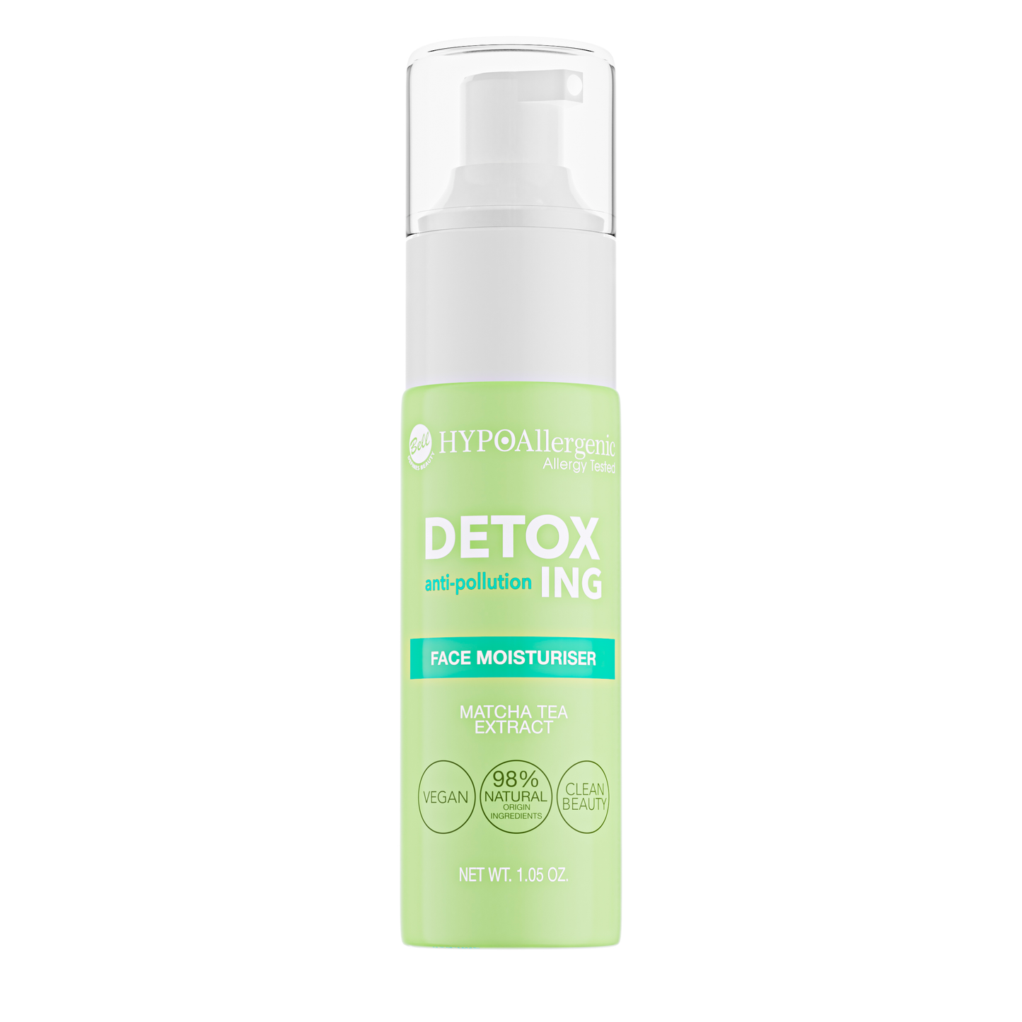 HypoAllergenic DetoxIng Face Moisturiser Fluido Viso Nutriente E Idratante 30 ml