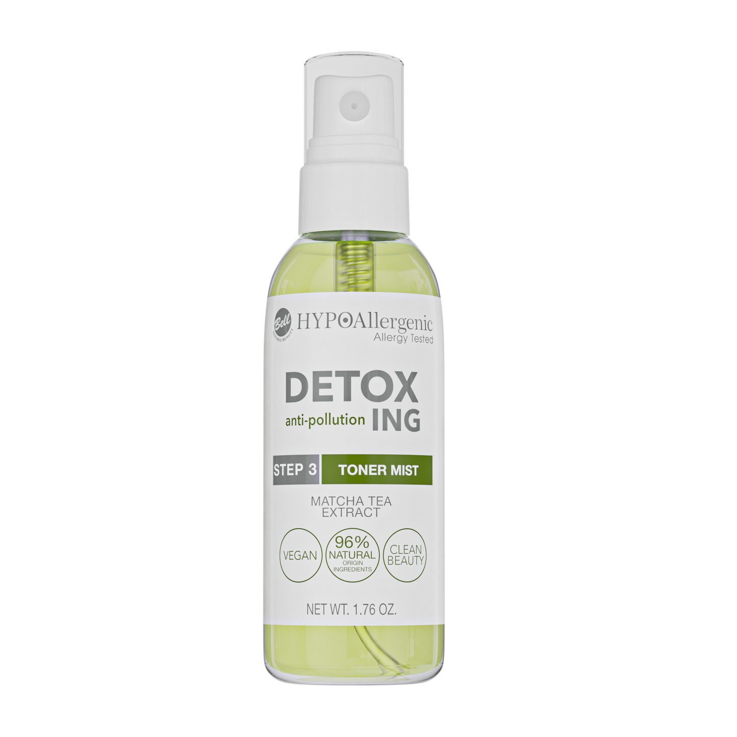 HypoAllergenic DetoxIng Toner Mist Schritt 3 Ausgleichendes, feuchtigkeitsspendendes und beruhigendes Gesichtswasser 50 ml