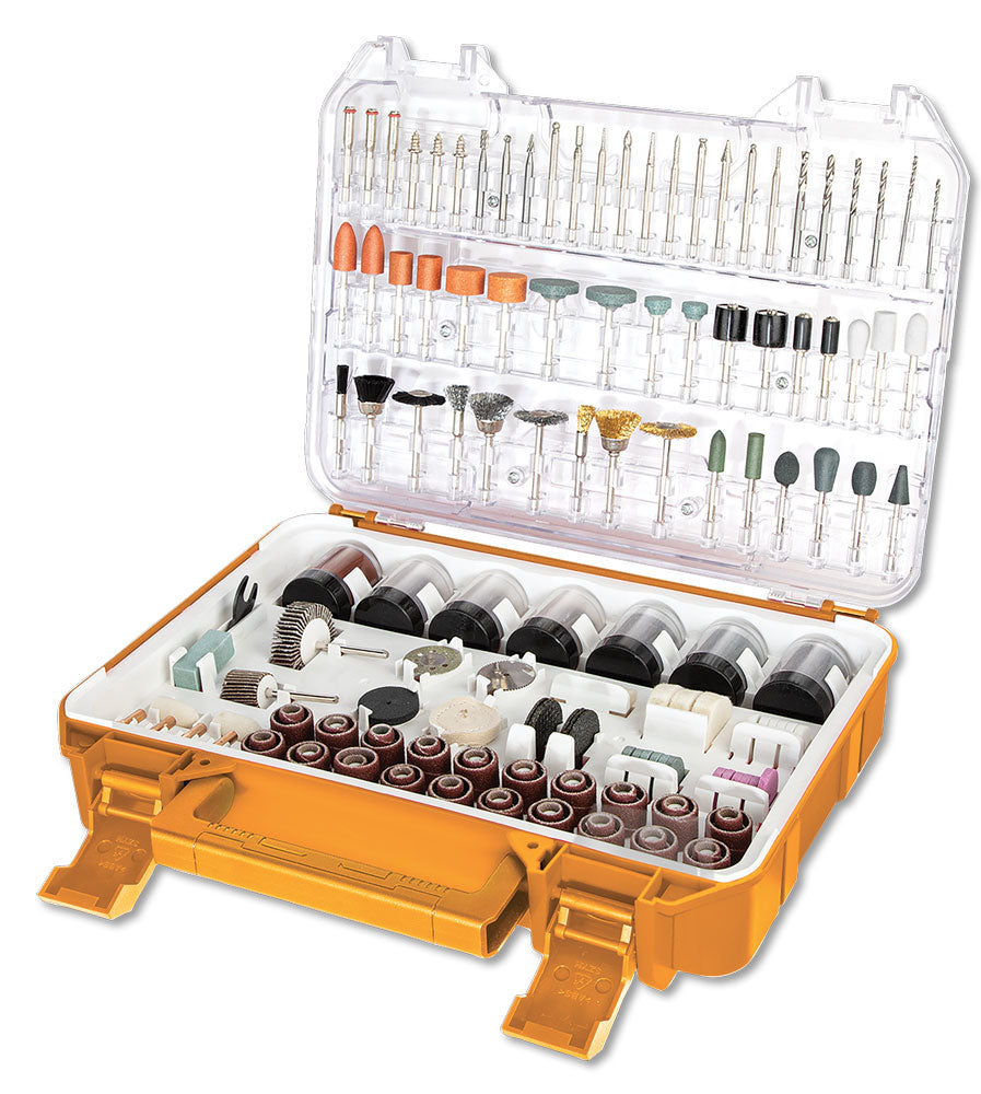 Set 410 Zubehörteile für Ingco-Minibohrer, Schneiden, Polieren, Schleifen