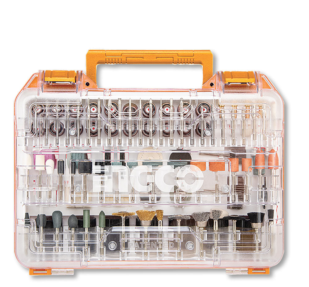 Set 410 Zubehörteile für Ingco-Minibohrer, Schneiden, Polieren, Schleifen