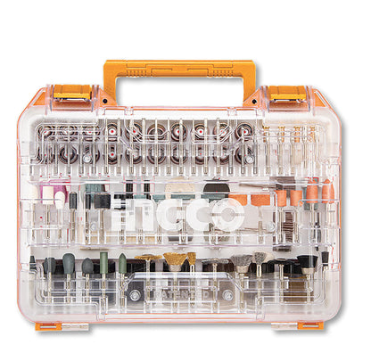 Set 410 Zubehörteile für Ingco-Minibohrer, Schneiden, Polieren, Schleifen