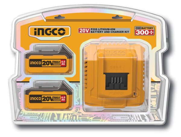 Battery Pack P20S: 2Ah, 4Ah und 5Ah Set mit Ladegerät