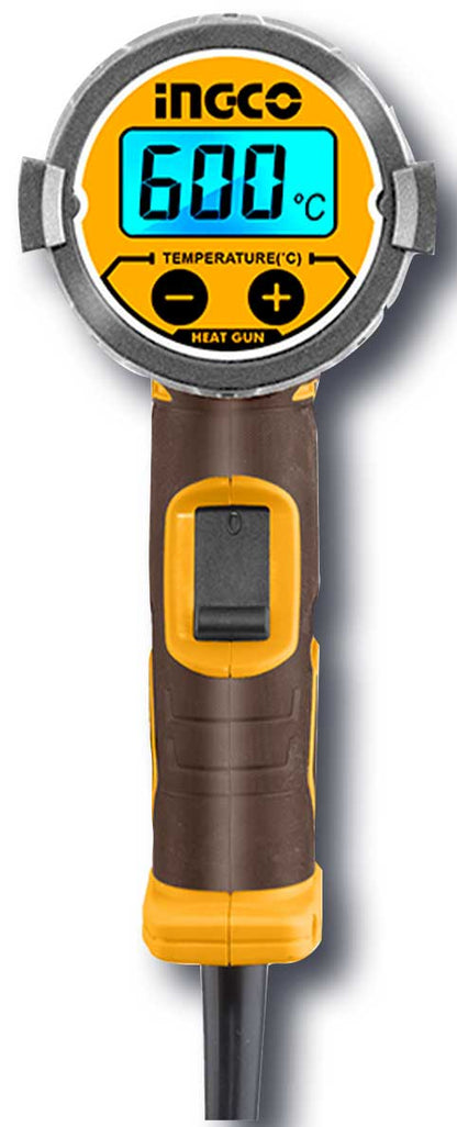 Termosoffiatore 2000W, Display LCD, Temperatura 50-600°C, 3 Ugelli, Raschietto