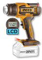 Ingco 20V Cordless Heat Gun with LCD Display – Tool Only