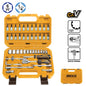 46 Pcs. Ingco Socket Wrench Set 1/4P Cr-V Steel Chrome Plated