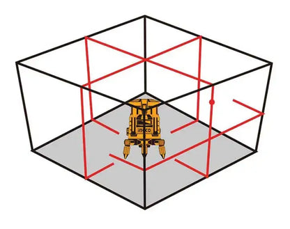 Selbstnivellierender Rotationslaser, Genauigkeit ±1,0 mm auf 5 m