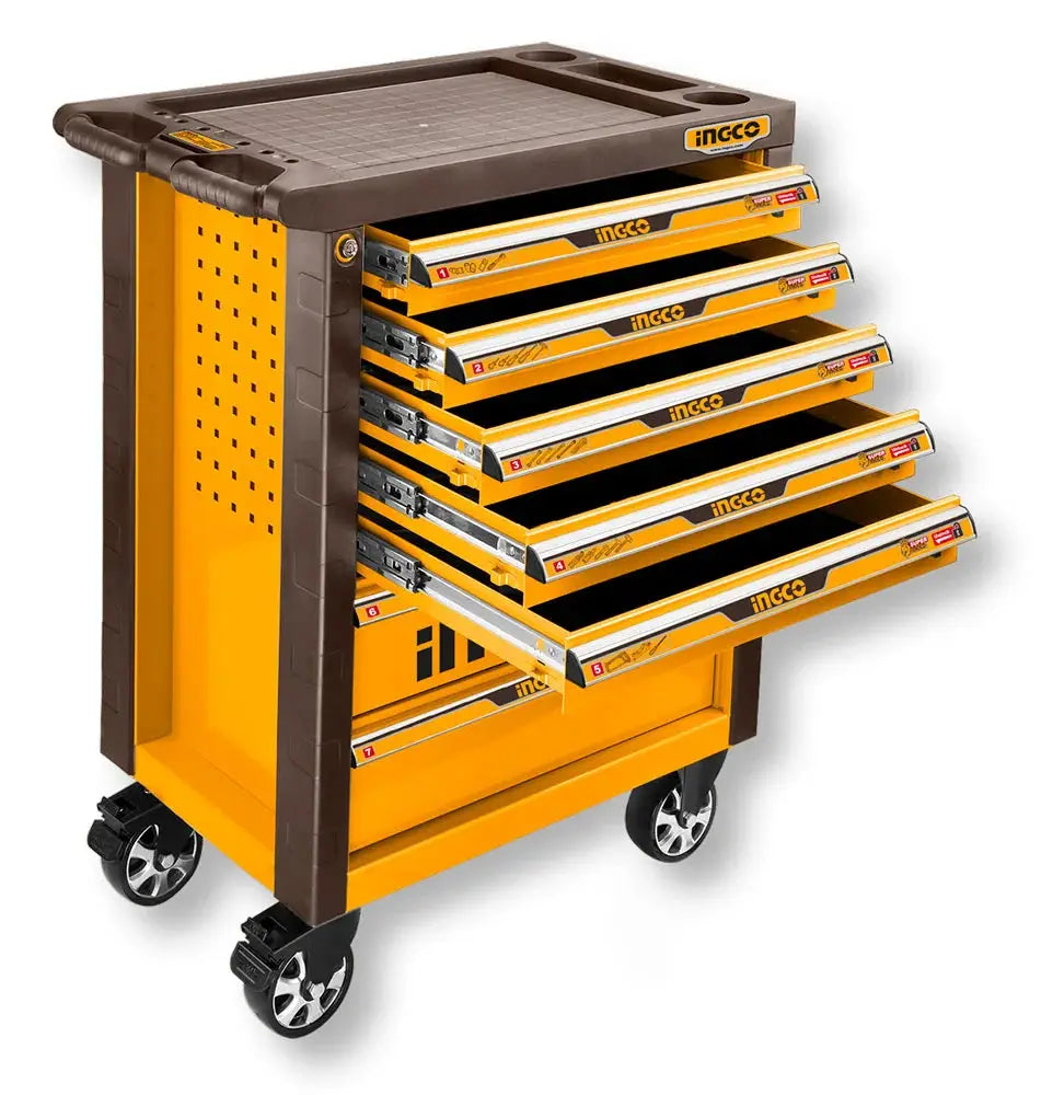 Carrello Portattrezzi 7 Cassetti con 328 Pezzi – Set Completo di Chiavi, Bussole e Utensili
