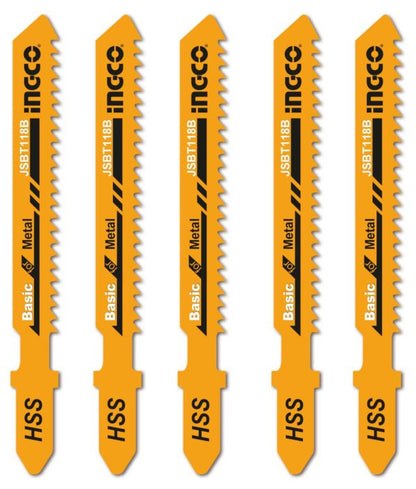 Set 5 lame seghetto alternativo HSS – Per metallo, blister resistente
