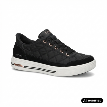 Skechers sneakers da donna Slip-ins Arch Fit Arcade Cozy Fit Cuddle Steps 177209/BLK nera