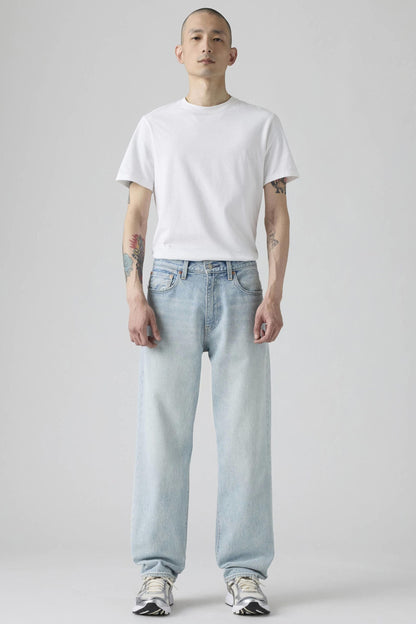 Levi's uomo Jeans 568™ Loose Straight 90370062 Baby Blue Essentials-Blu