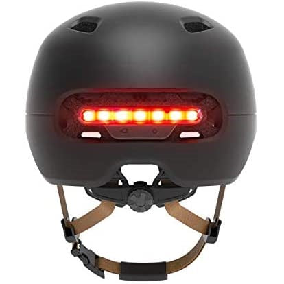 The One Helm Schwarz Erwachsene Unisex Fahrradschutz mit LED-Rücklicht