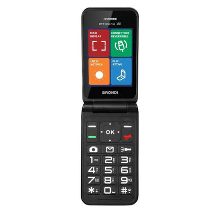 BRONDI INTREPID 4G (DARK BLUE) CLAMSHELL MOBILE PHONE 2 MP CAMERA