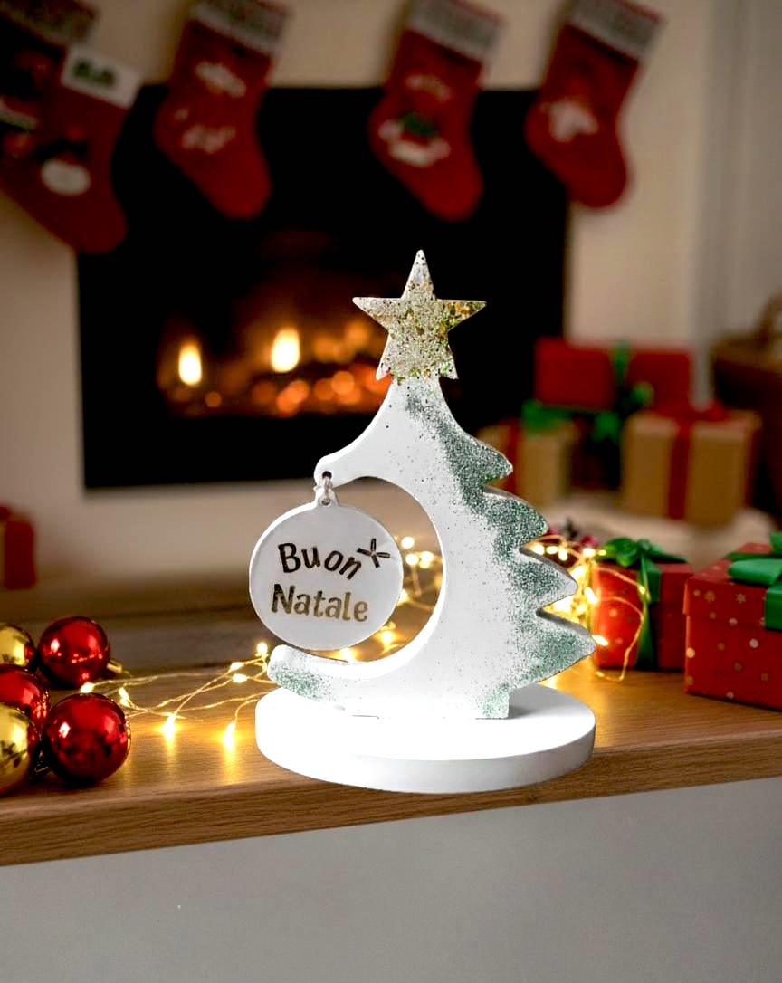 Alberello Decorativo "Buon Natale" Sostenibile