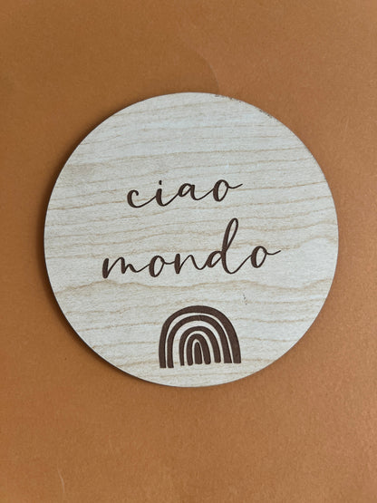 Targhette in Legno Mono