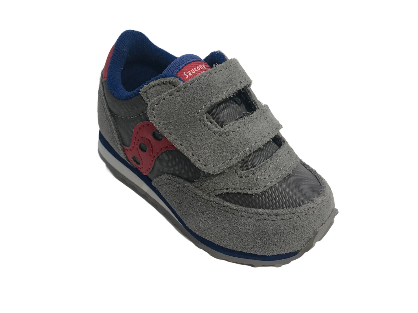 Saucony Originals Jazz Baby HL SL259641 Sneakers Strappo Bambino Grigio Rosso