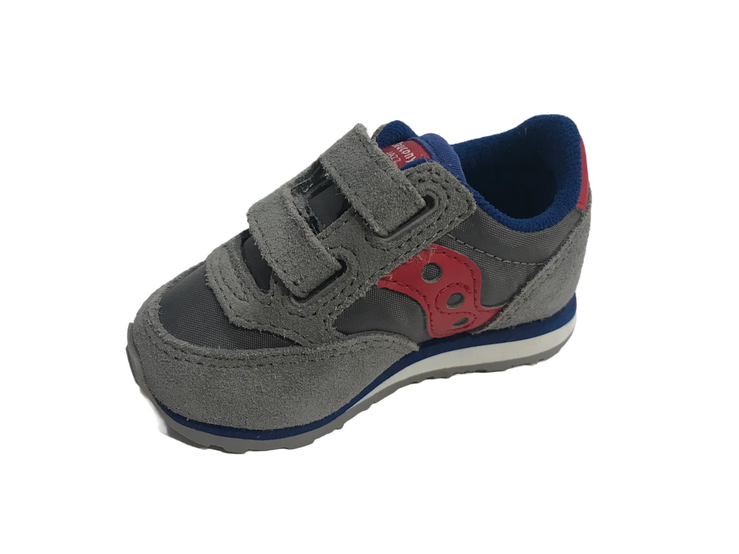 Saucony Originals Jazz Baby HL SL259641 Sneakers Strappo Bambino Grigio Rosso