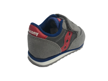 Saucony Originals Jazz Baby HL SL259641 Sneakers Strappo Bambino Grigio Rosso