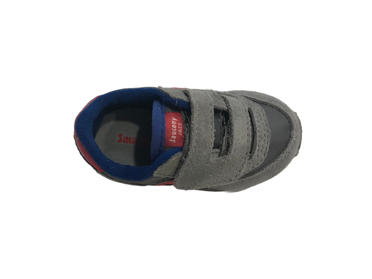Saucony Originals Jazz Baby HL SL259641 Sneakers Strappo Bambino Grigio Rosso