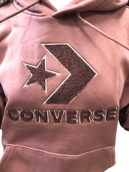 Converse felpa con cappuccio da donna Go-To Star Chevron Loose Fit  10024915-A04 283 rosa