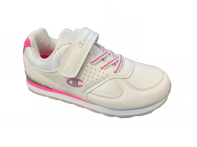 Champion scarpa da bambina con strappo Low Cut Shoe Erin S31409-F19-WW007 bianco