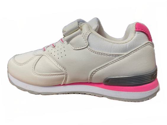 Champion scarpa da bambina con strappo Low Cut Shoe Erin S31409-F19-WW007 bianco