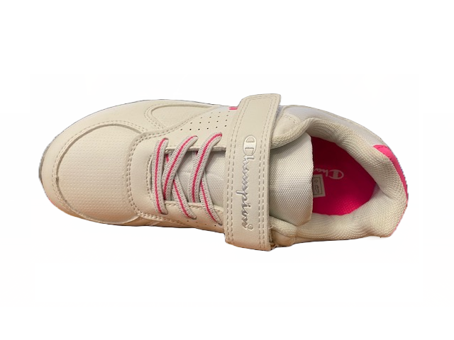 Champion scarpa da bambina con strappo Low Cut Shoe Erin S31409-F19-WW007 bianco