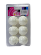 Effea 1-star Table Tennis Ball, 40mm diameter, pack of 6 white balls
